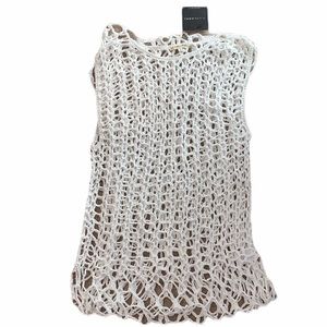 NWT JLUXLABEL White Sea Net Crochet Swim Cover-Up